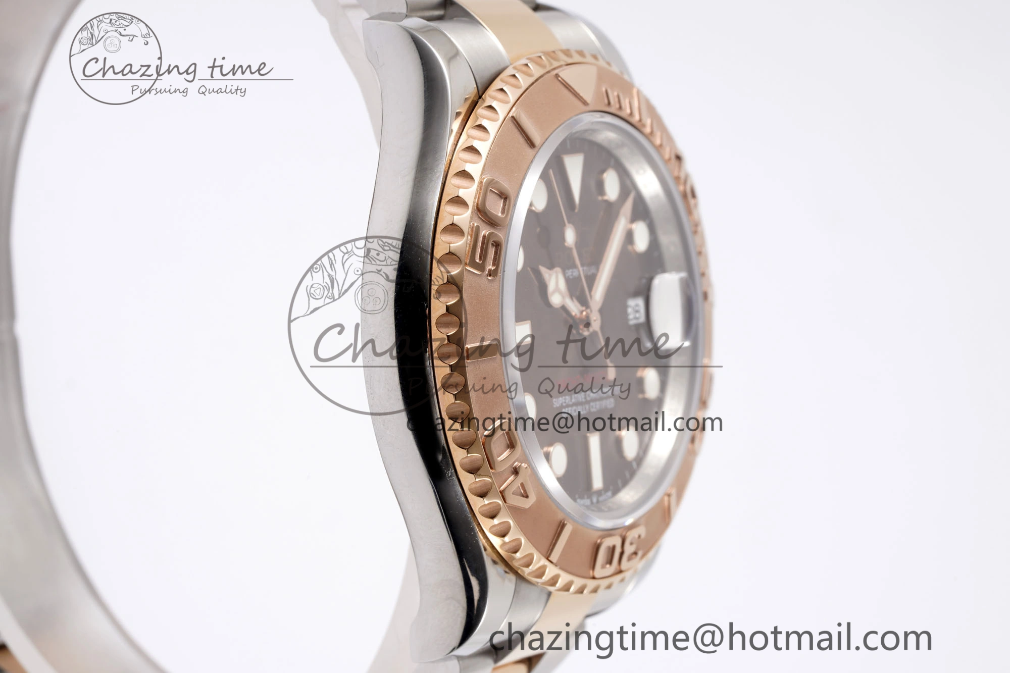 Yacht-Master 126621 SS RG APSF Best Edition Brown Dial on SS RG Bracelet A3235