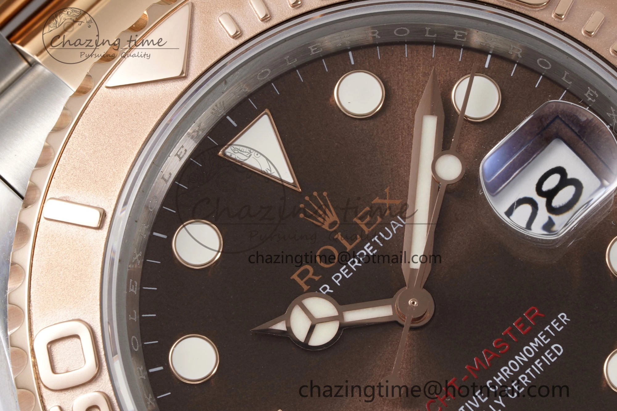 Yacht-Master 126621 SS RG APSF Best Edition Brown Dial on SS RG Bracelet A3235