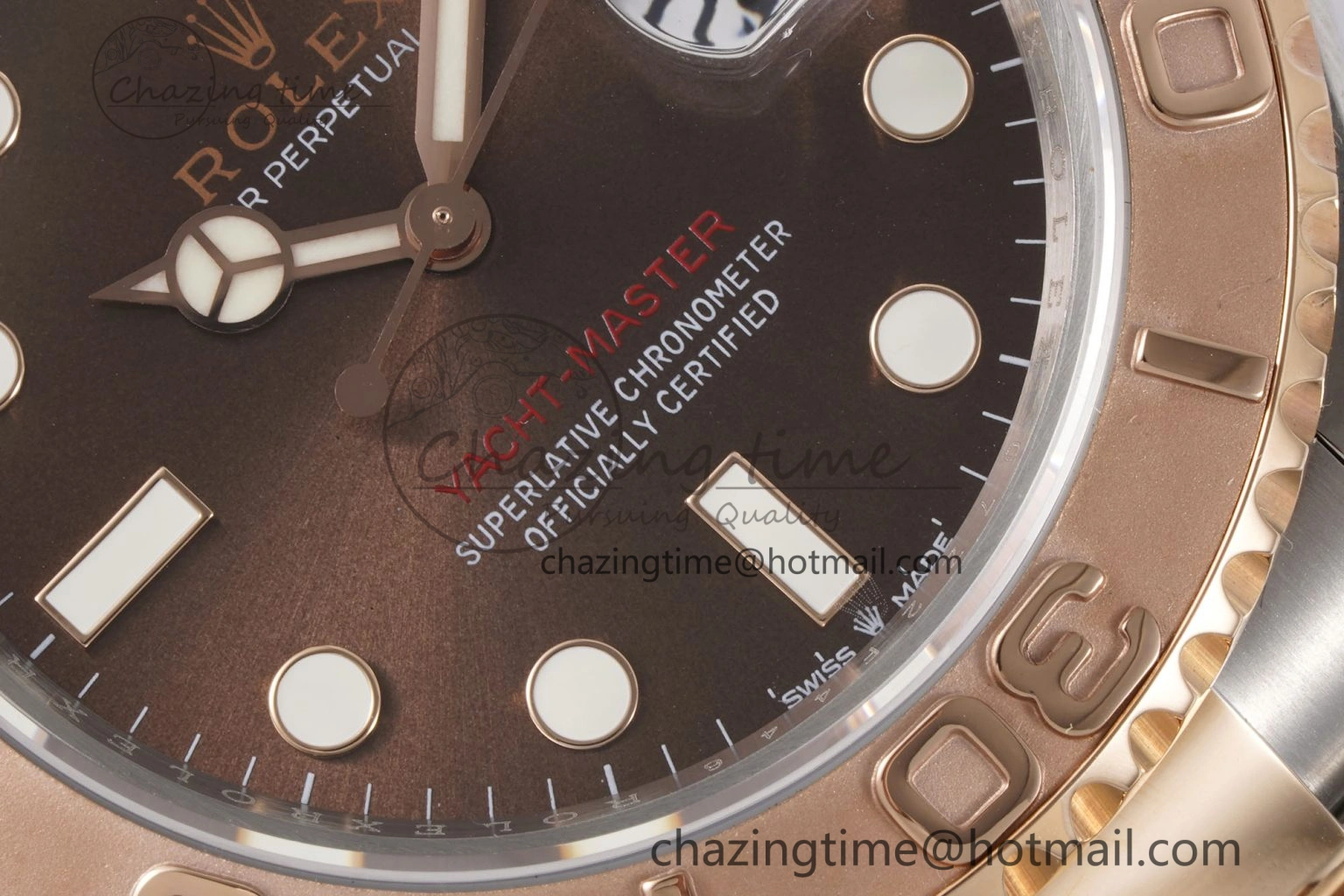 Yacht-Master 126621 SS RG APSF Best Edition Brown Dial on SS RG Bracelet A3235