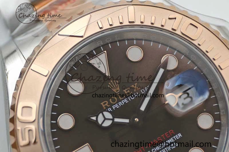 Yacht-Master 126621 SS RG EWF 1:1 Best Edition Brown Dial on SS RG Bracelet A3235