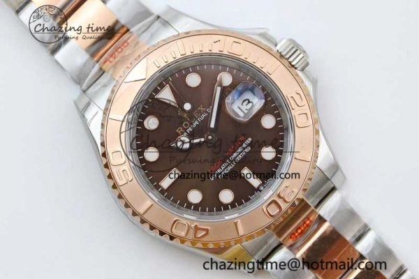 Yacht-Master 126621 SS RG EWF 1:1 Best Edition Brown Dial on SS RG Bracelet A3235
