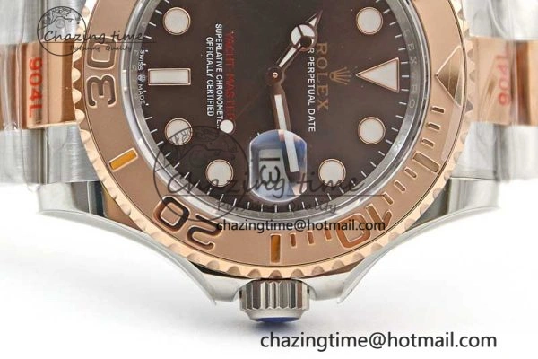 Yacht-Master 126621 SS RG EWF 1:1 Best Edition Brown Dial on SS RG Bracelet A3235