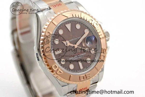Yacht-Master 126621 SS RG EWF 1:1 Best Edition Brown Dial on SS RG Bracelet A3235