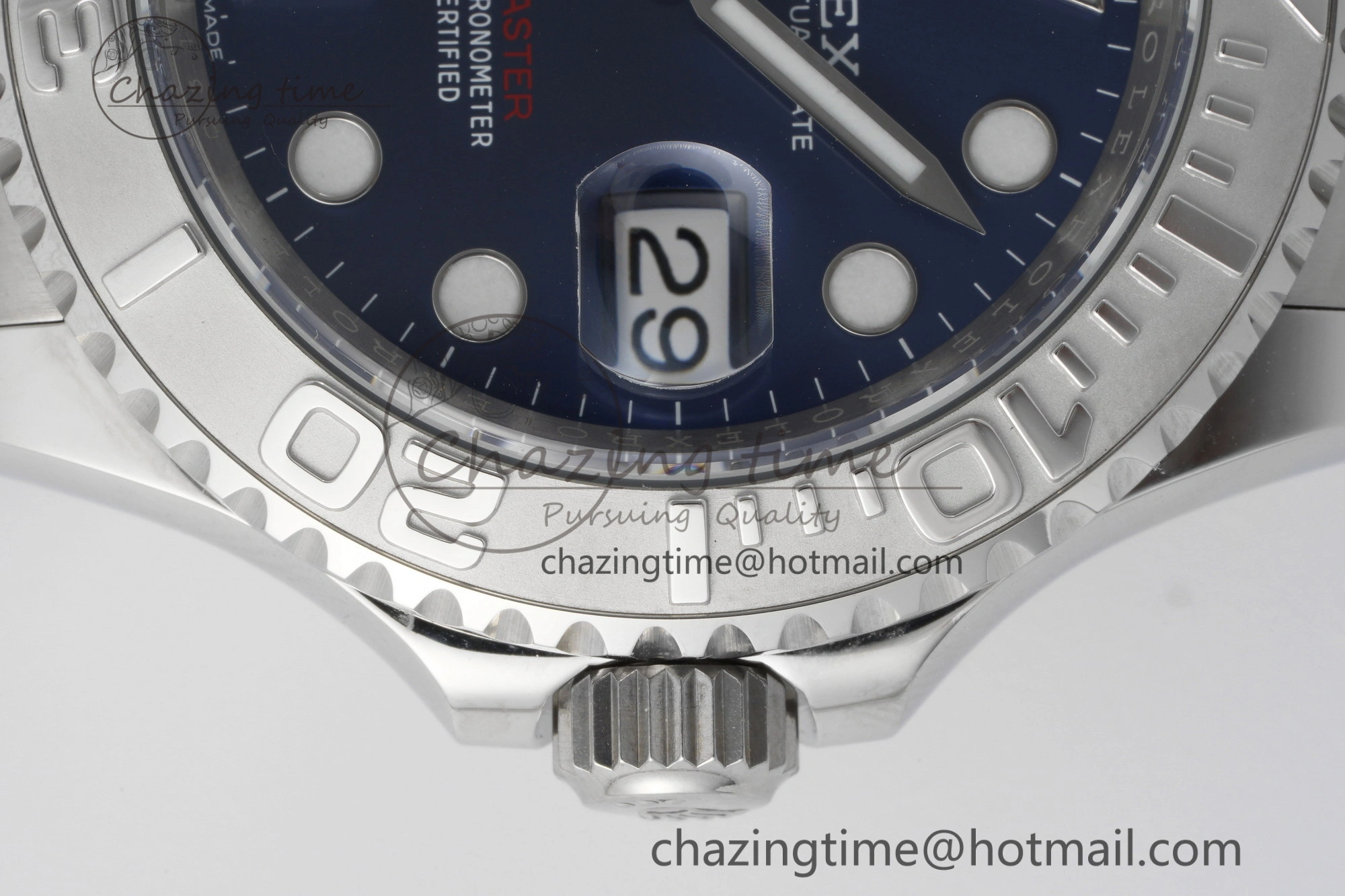 Yacht-Master 126622 Clean 1:1 Best Edition 904L Steel Blue Dial on SS Bracelet VR3235