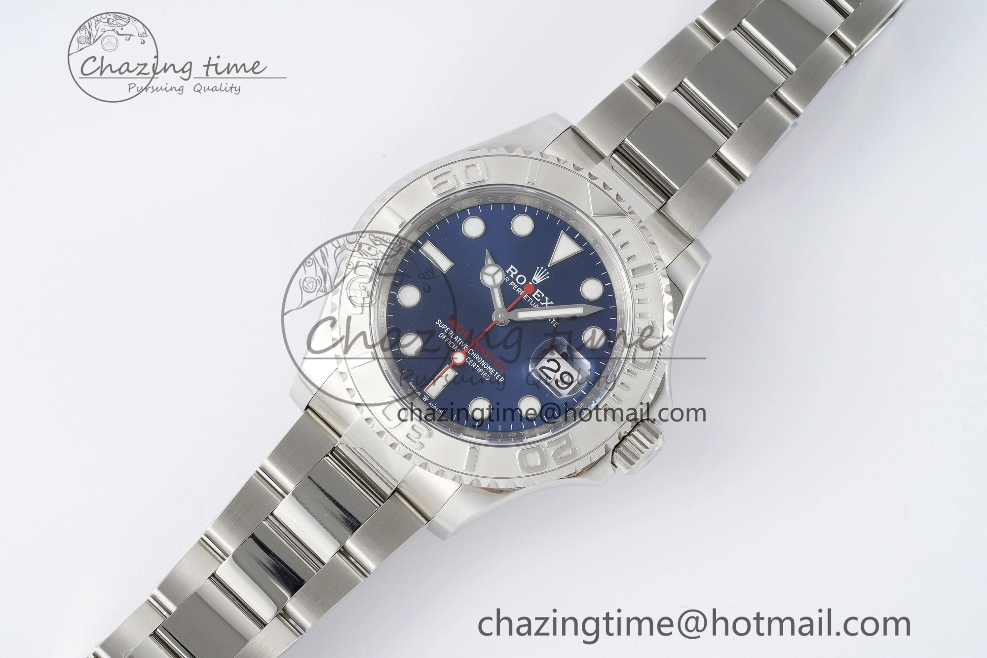 Yacht-Master 126622 Clean 1:1 Best Edition 904L Steel Blue Dial on SS Bracelet VR3235