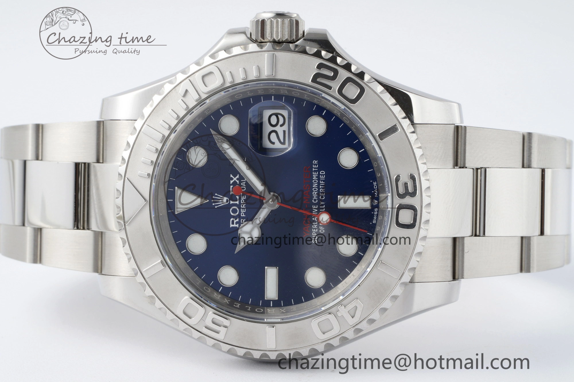 Yacht-Master 126622 Clean 1:1 Best Edition 904L Steel Blue Dial on SS Bracelet VR3235