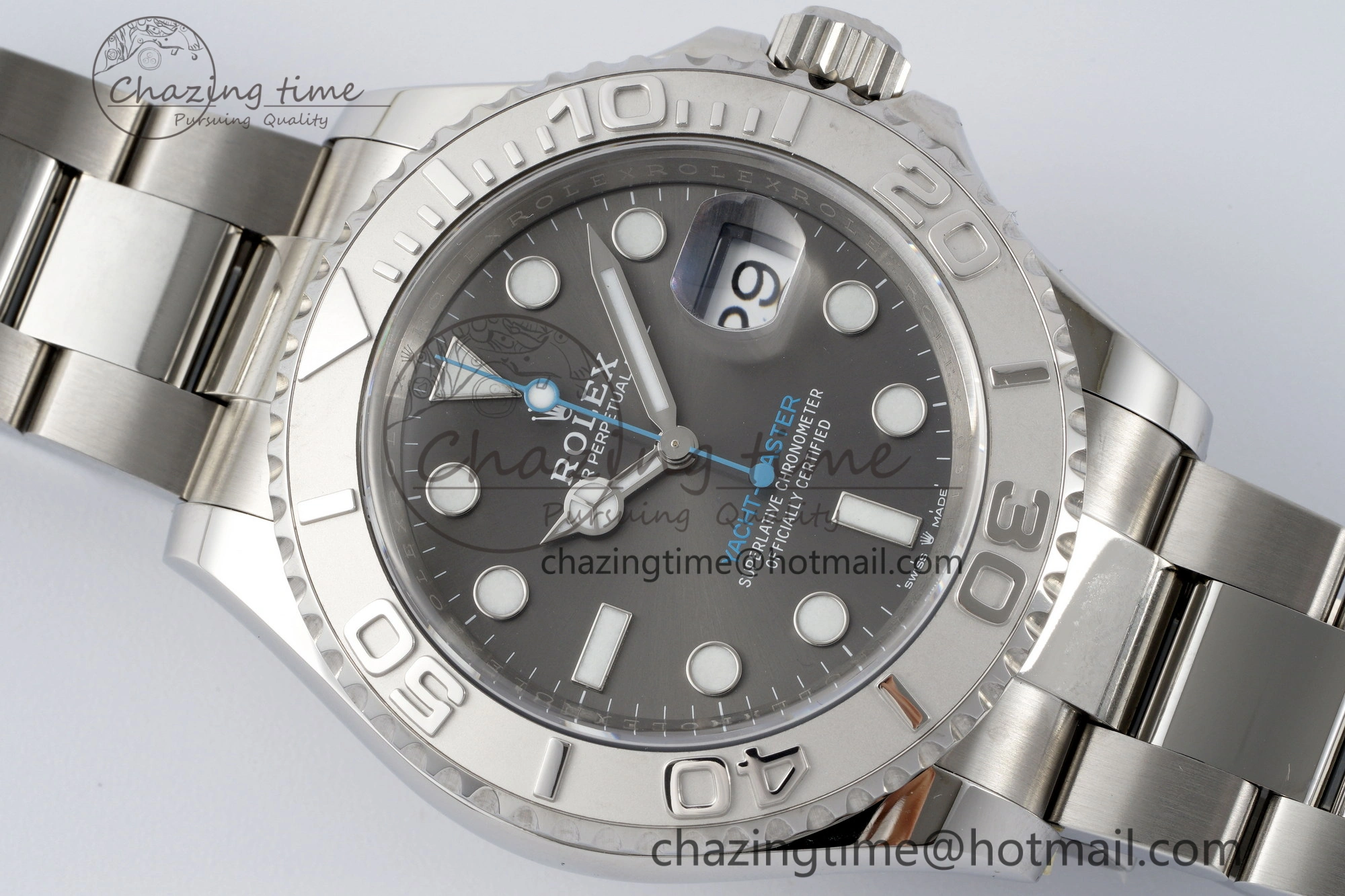 Yacht-Master 126622 Clean 1:1 Best Edition 904L Steel Gray Dial on SS Bracelet VR3235