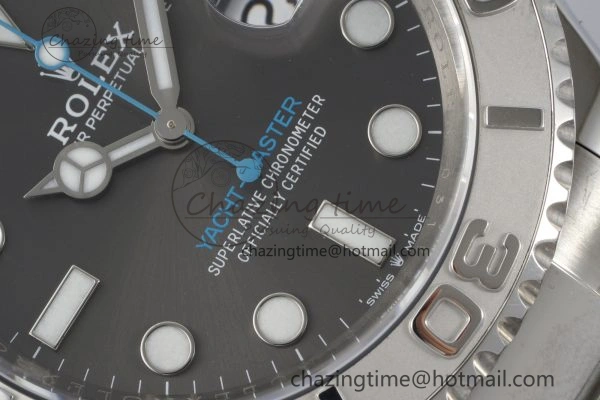 Yacht-Master 126622 Clean 1:1 Best Edition 904L Steel Gray Dial on SS Bracelet VR3235