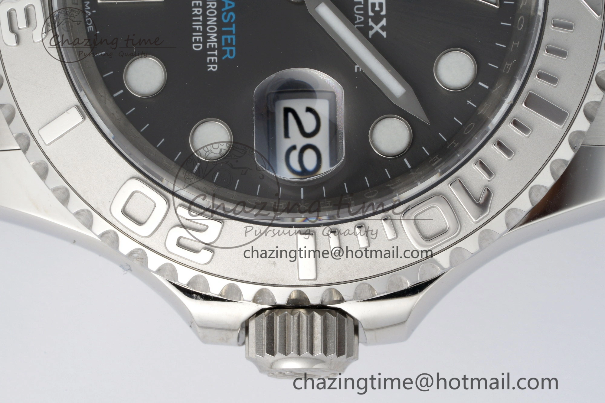 Yacht-Master 126622 Clean 1:1 Best Edition 904L Steel Gray Dial on SS Bracelet VR3235