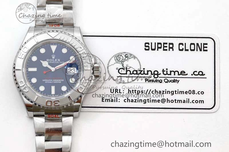 Yacht-Master 126622 EWF 1:1 Best Edition Blue Dial on SS Bracelet A3235