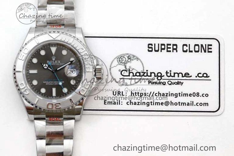 Yacht-Master 126622 EWF 1:1 Best Edition Gray Dial on SS Bracelet A3235