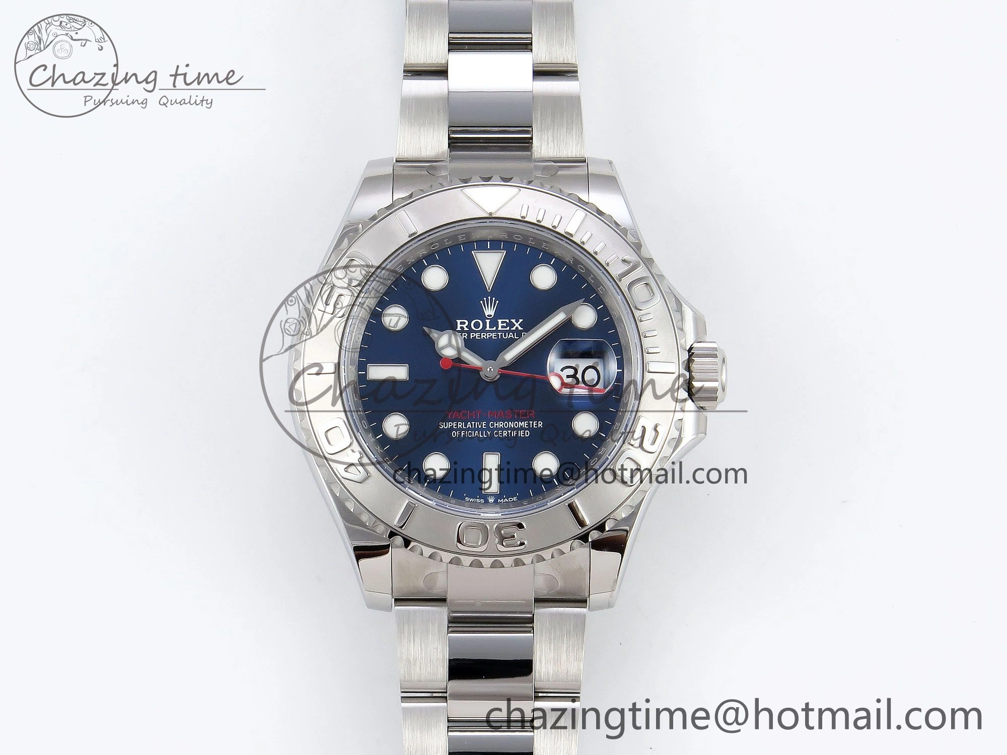 Yacht-Master 126622 HGF 904L Steel 1:1 Best Edition Blue Dial on SS Bracelet VR3235