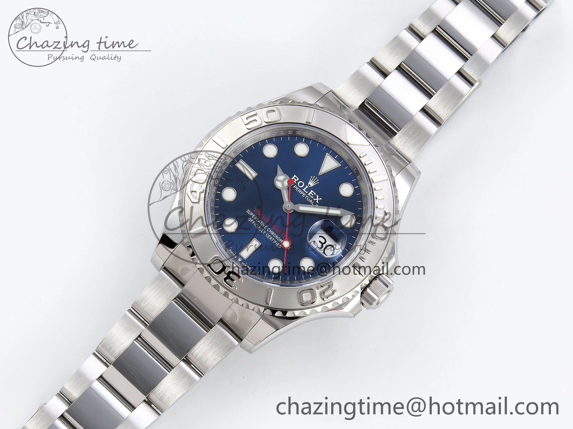 Yacht-Master 126622 HGF 904L Steel 1:1 Best Edition Blue Dial on SS Bracelet VR3235