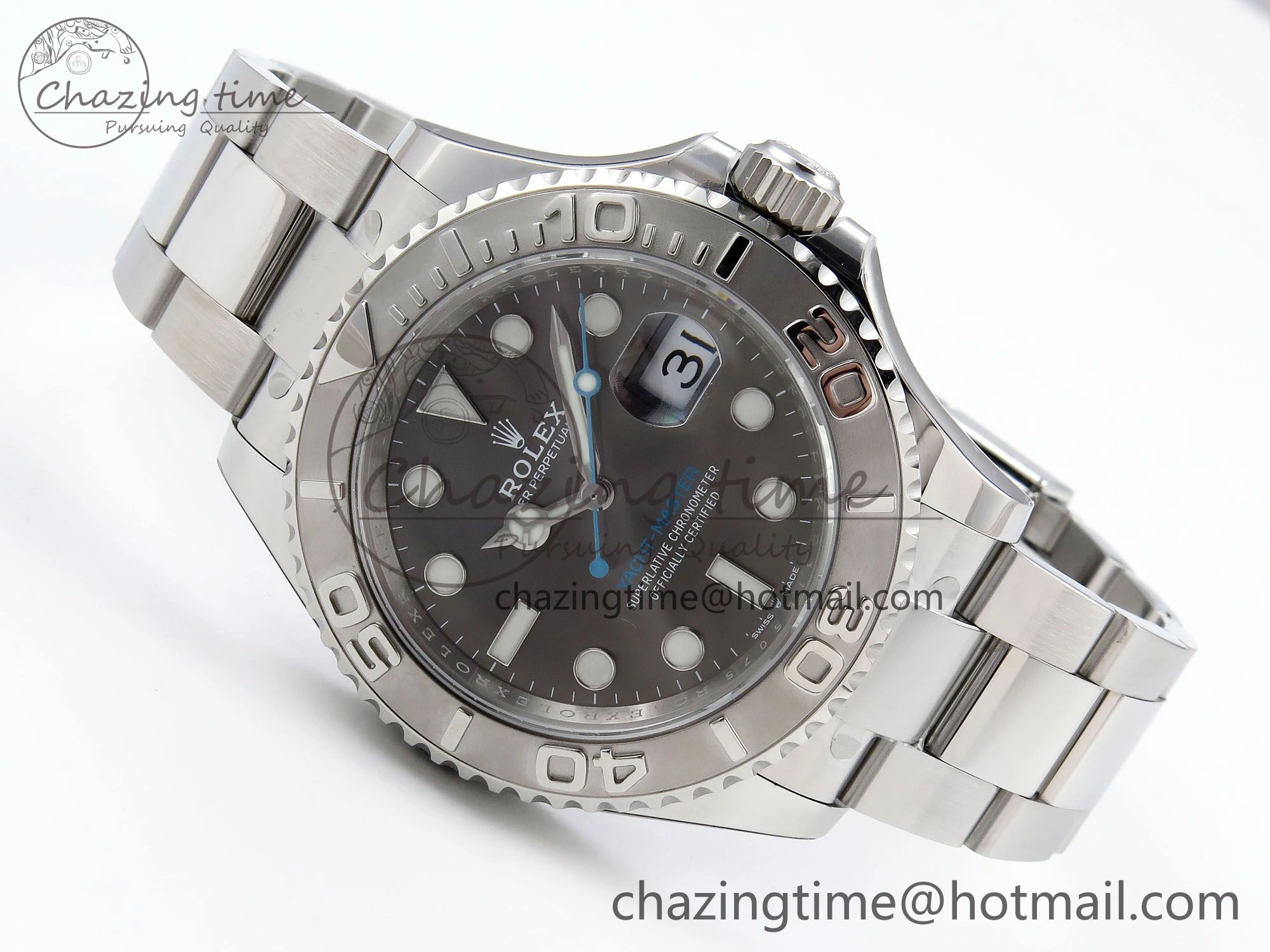 Yacht-Master 126622 HGF 904L Steel 1:1 Best Edition Gray Dial on SS Bracelet VR3235