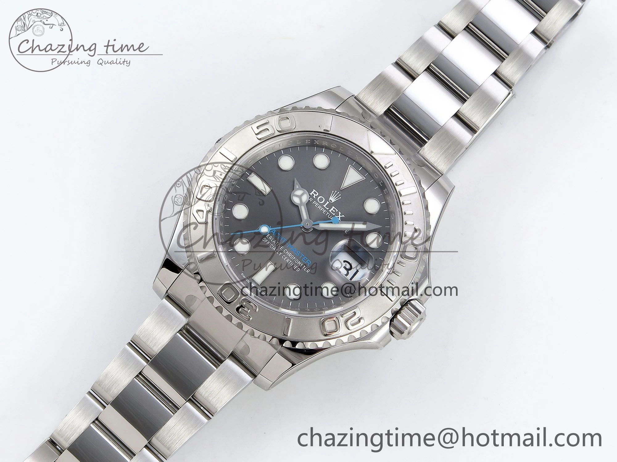 Yacht-Master 126622 HGF 904L Steel 1:1 Best Edition Gray Dial on SS Bracelet VR3235