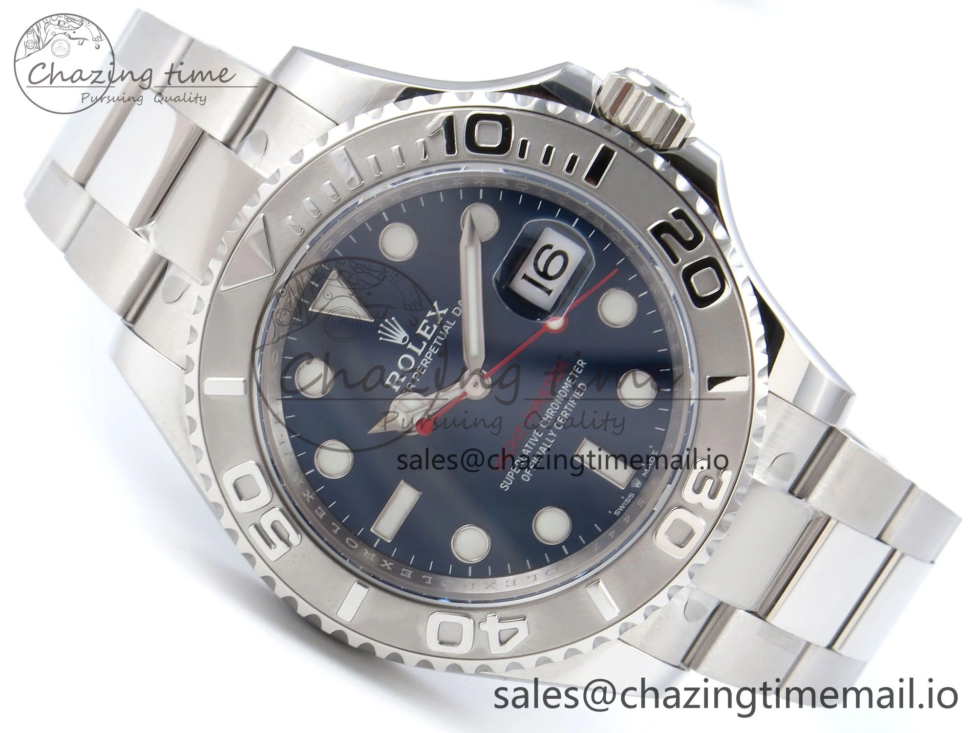 Yacht-Master 126622 QF+ 1:1 Best Edition Blue Dial on SS Bracelet VR3235