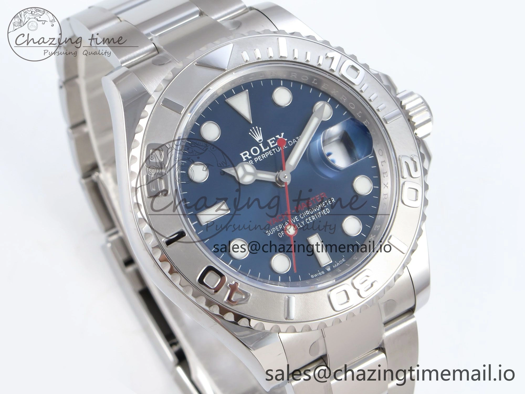 Yacht-Master 126622 QF+ 1:1 Best Edition Blue Dial on SS Bracelet VR3235