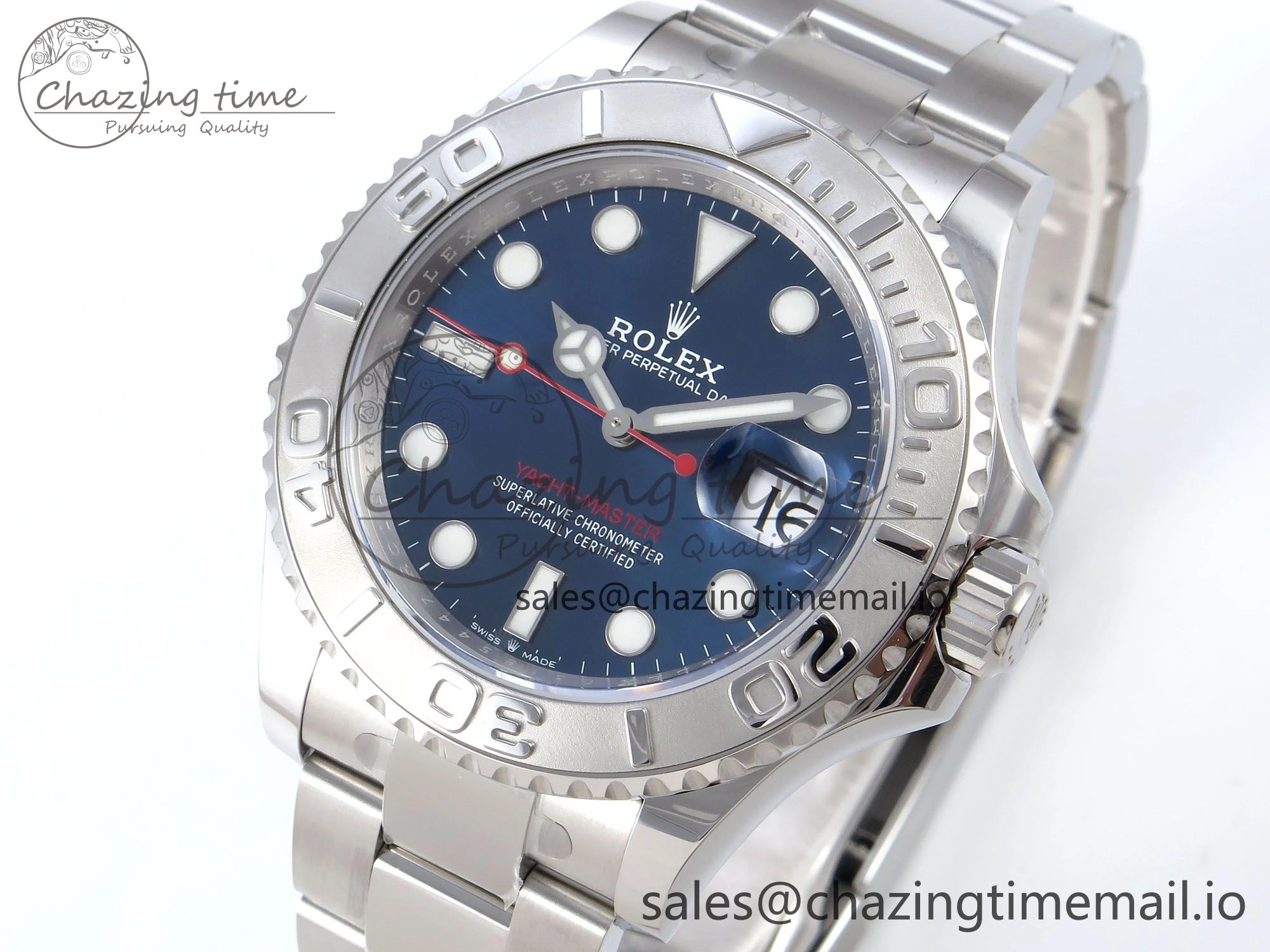 Yacht-Master 126622 QF+ 1:1 Best Edition Blue Dial on SS Bracelet VR3235