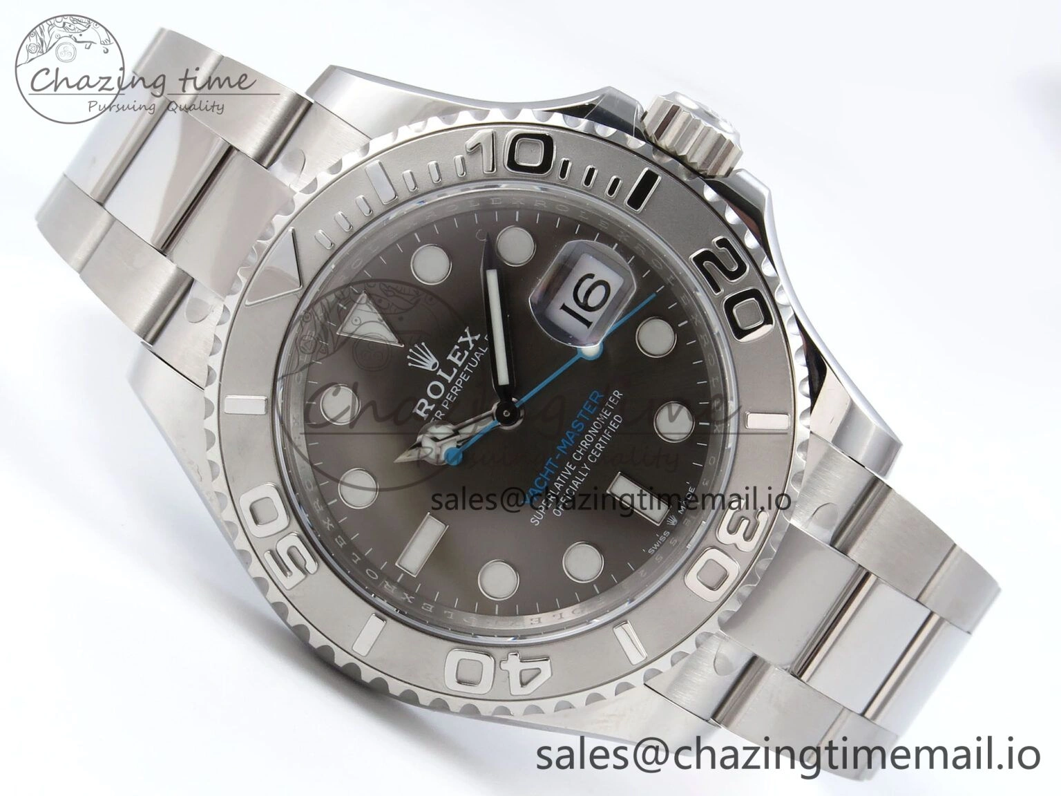 Yacht-Master 126622 QF+ 1:1 Best Edition Gray Dial on SS Bracelet VR3235
