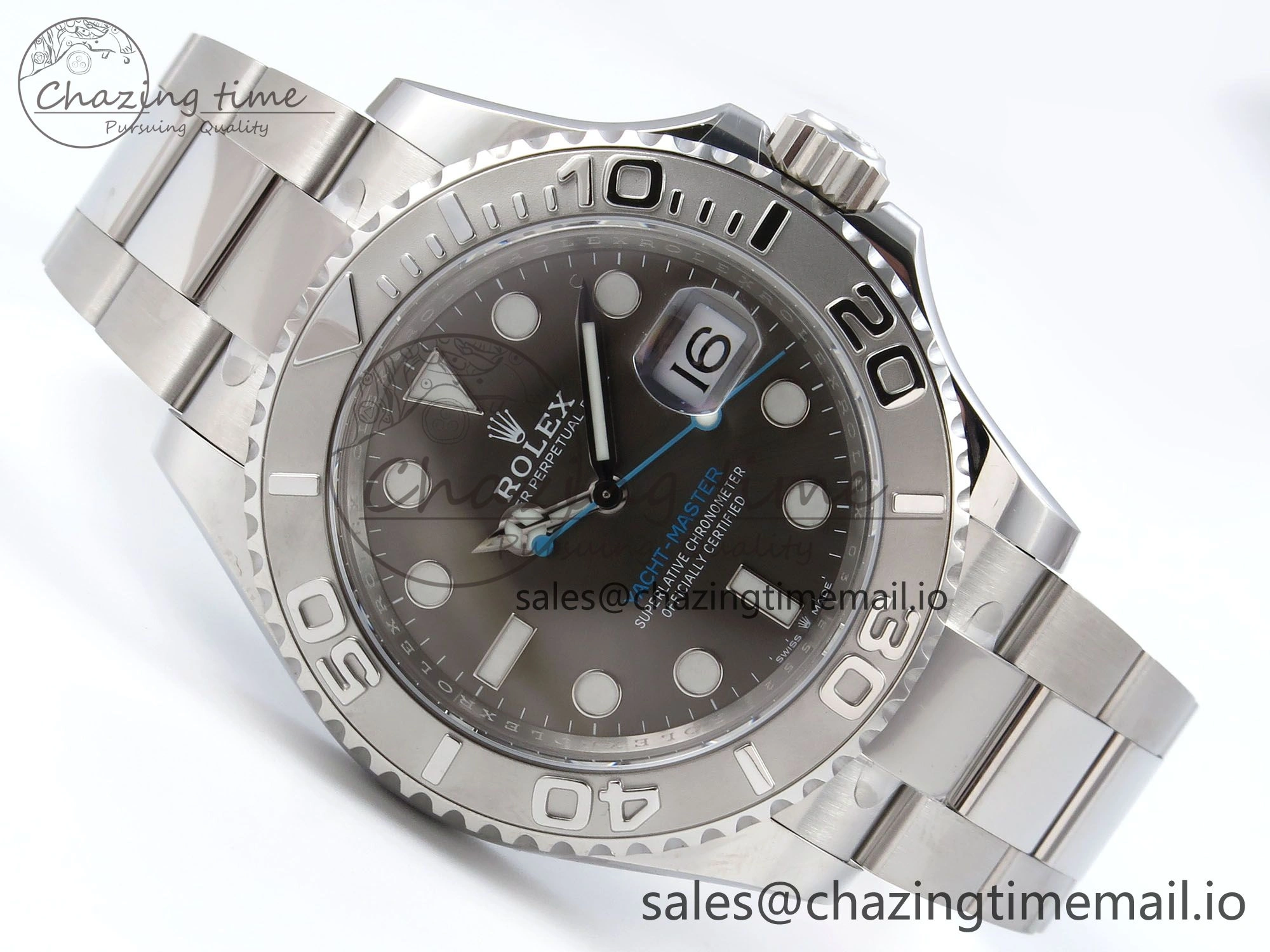 Yacht-Master 126622 QF+ 1:1 Best Edition Gray Dial on SS Bracelet VR3235