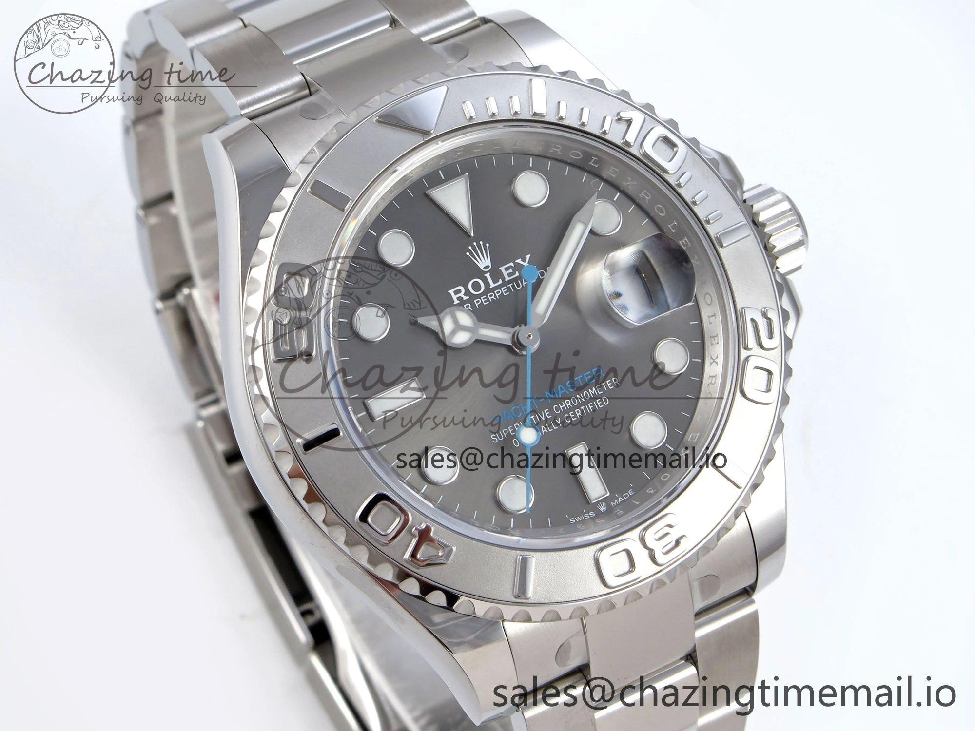 Yacht-Master 126622 QF+ 1:1 Best Edition Gray Dial on SS Bracelet VR3235