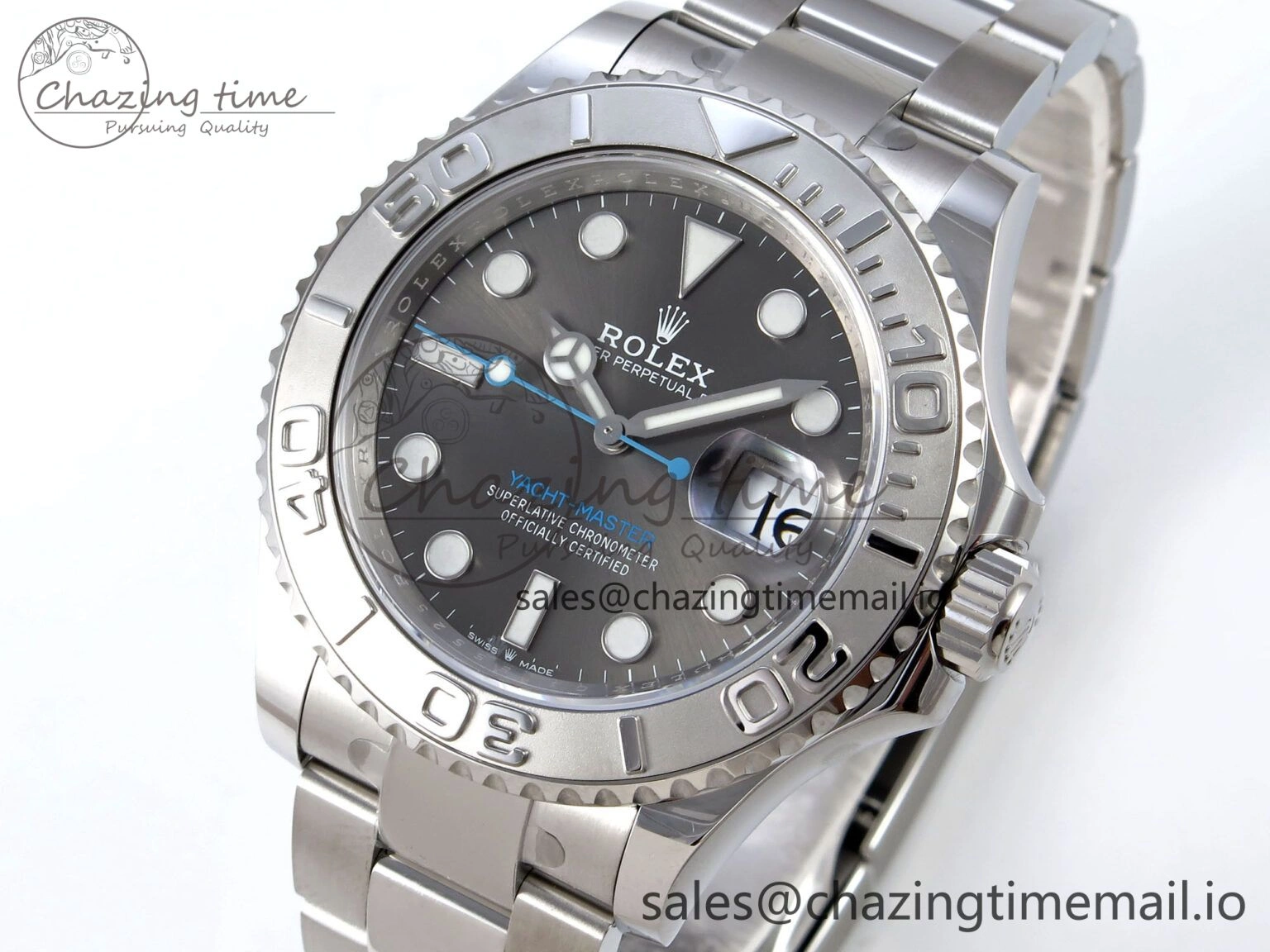 Yacht-Master 126622 QF+ 1:1 Best Edition Gray Dial on SS Bracelet VR3235