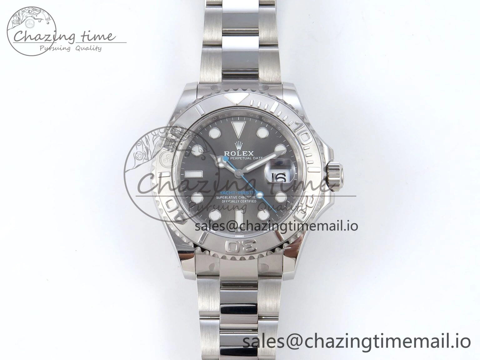 Yacht-Master 126622 QF+ 1:1 Best Edition Gray Dial on SS Bracelet VR3235