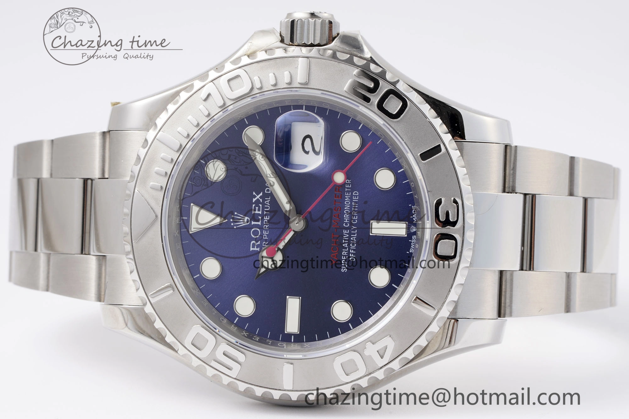 Yacht-Master 126622 SS APSF Best Edition Blue Dial on SS Bracelet A3235