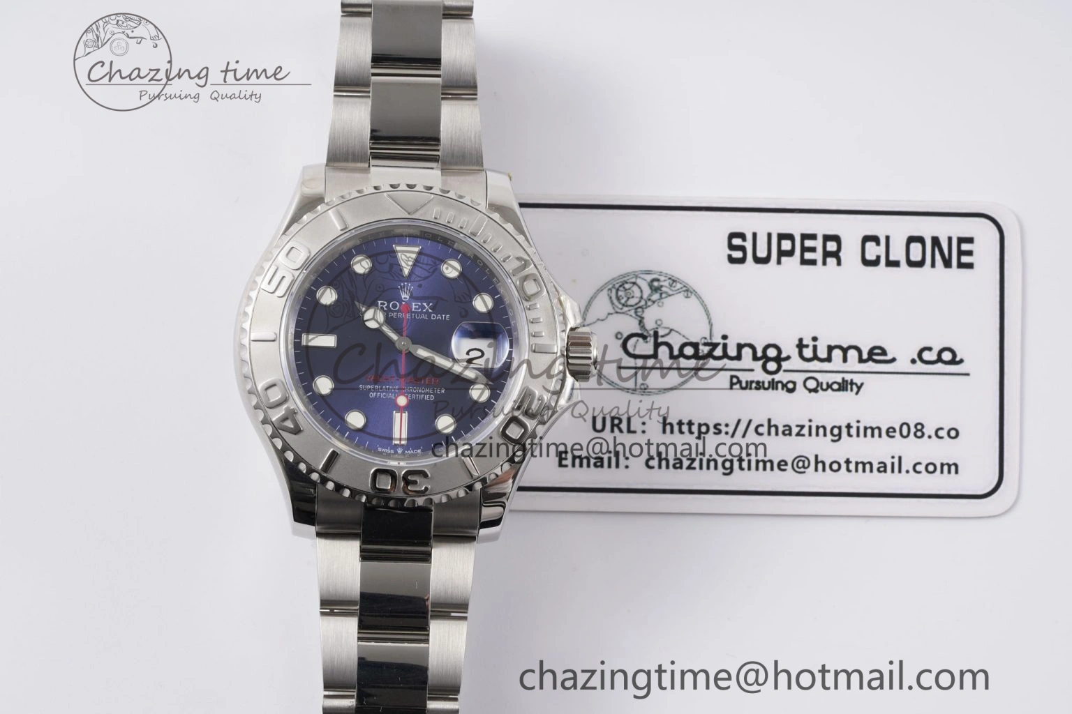Yacht-Master 126622 SS APSF Best Edition Blue Dial on SS Bracelet A3235