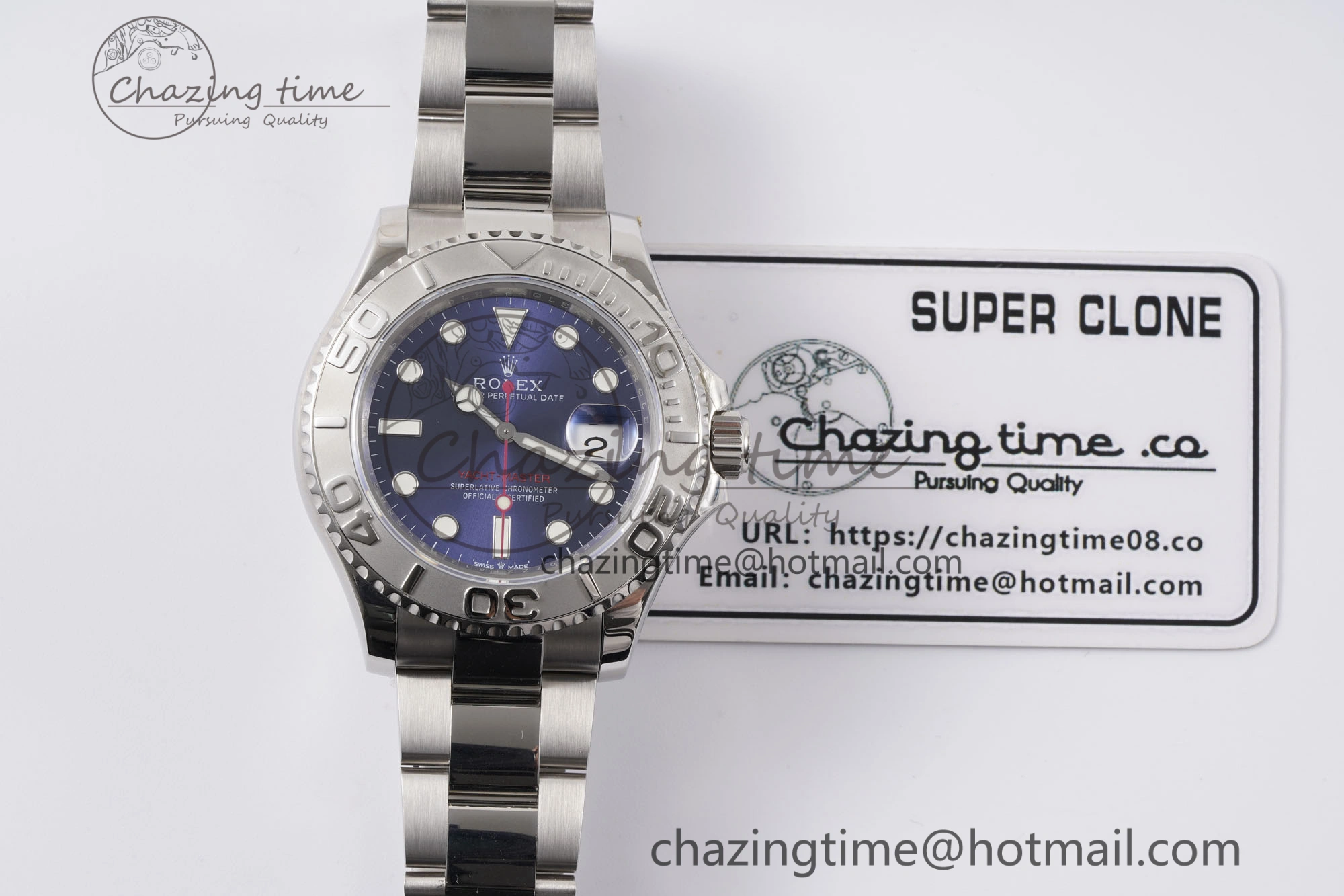 Yacht-Master 126622 SS APSF Best Edition Blue Dial on SS Bracelet A3235