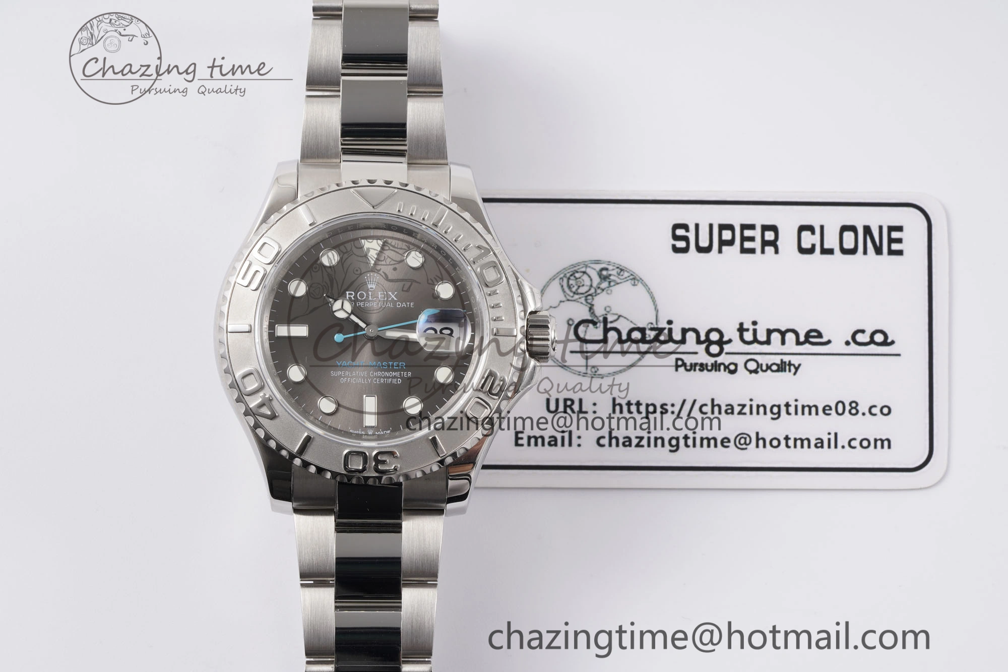 Yacht-Master 126622 SS APSF Best Edition Gray Dial on SS Bracelet A3235