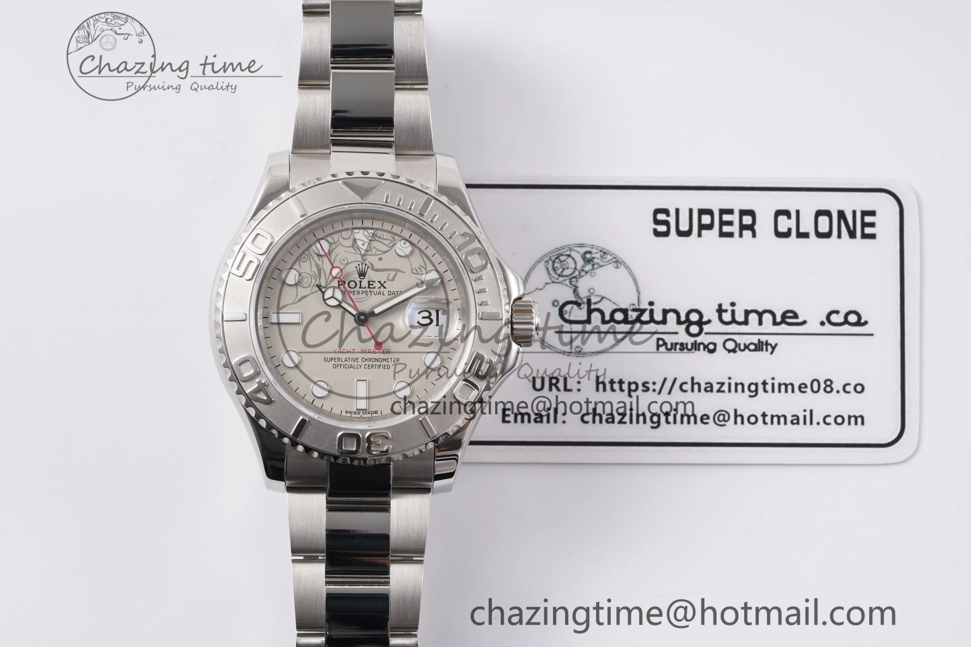 Yacht-Master 126622 SS APSF Best Edition Silver Dial on SS Bracelet A3235