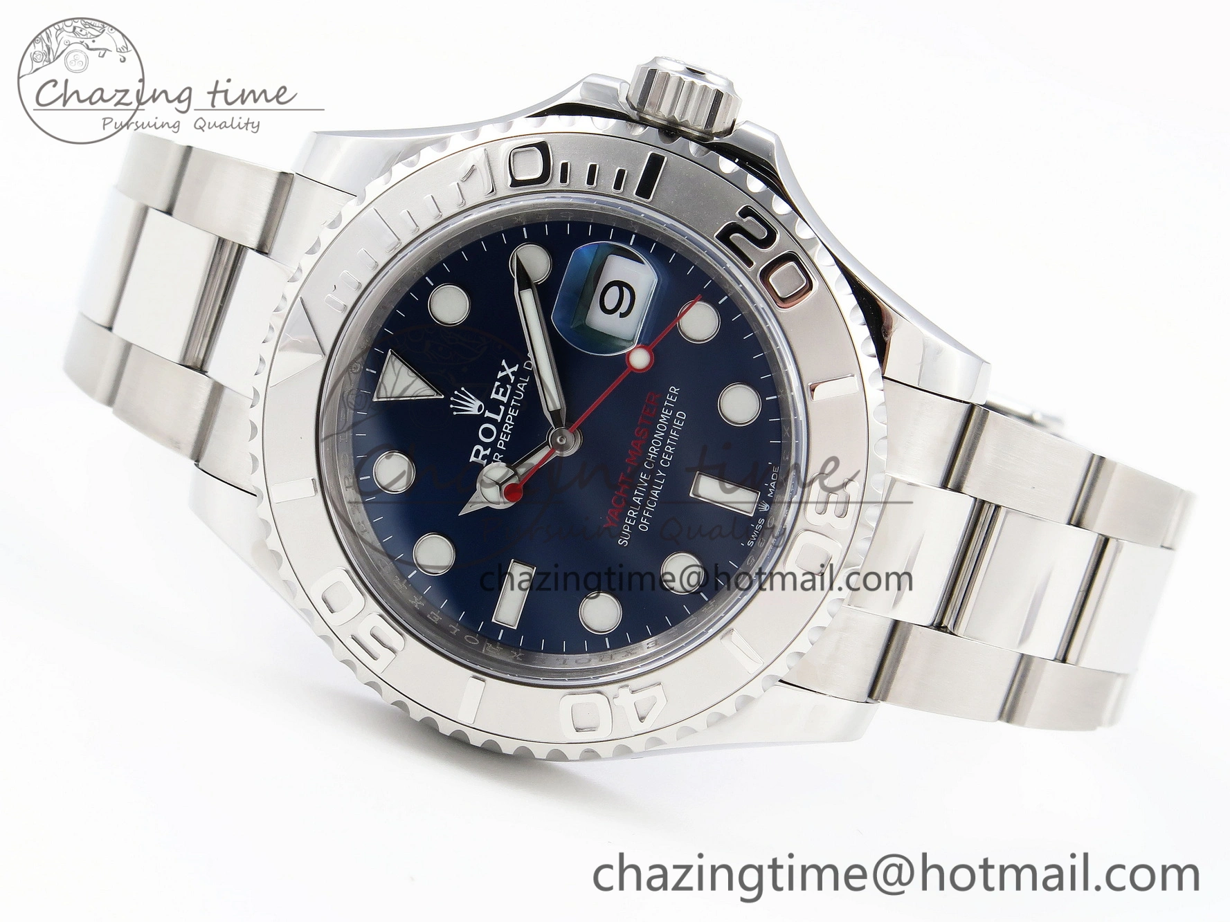 Yacht-Master 126622 VSF 1:1 Best Edition 904L Steel Blue Dial on SS Bracelet VS3235