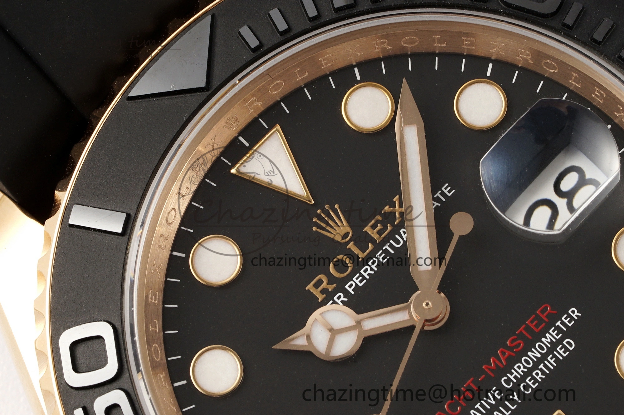Yacht-Master 126655 C+F 1:1 Best Edition Black Ceramic Bezel on Oysterflex Rubber Strap VR3235