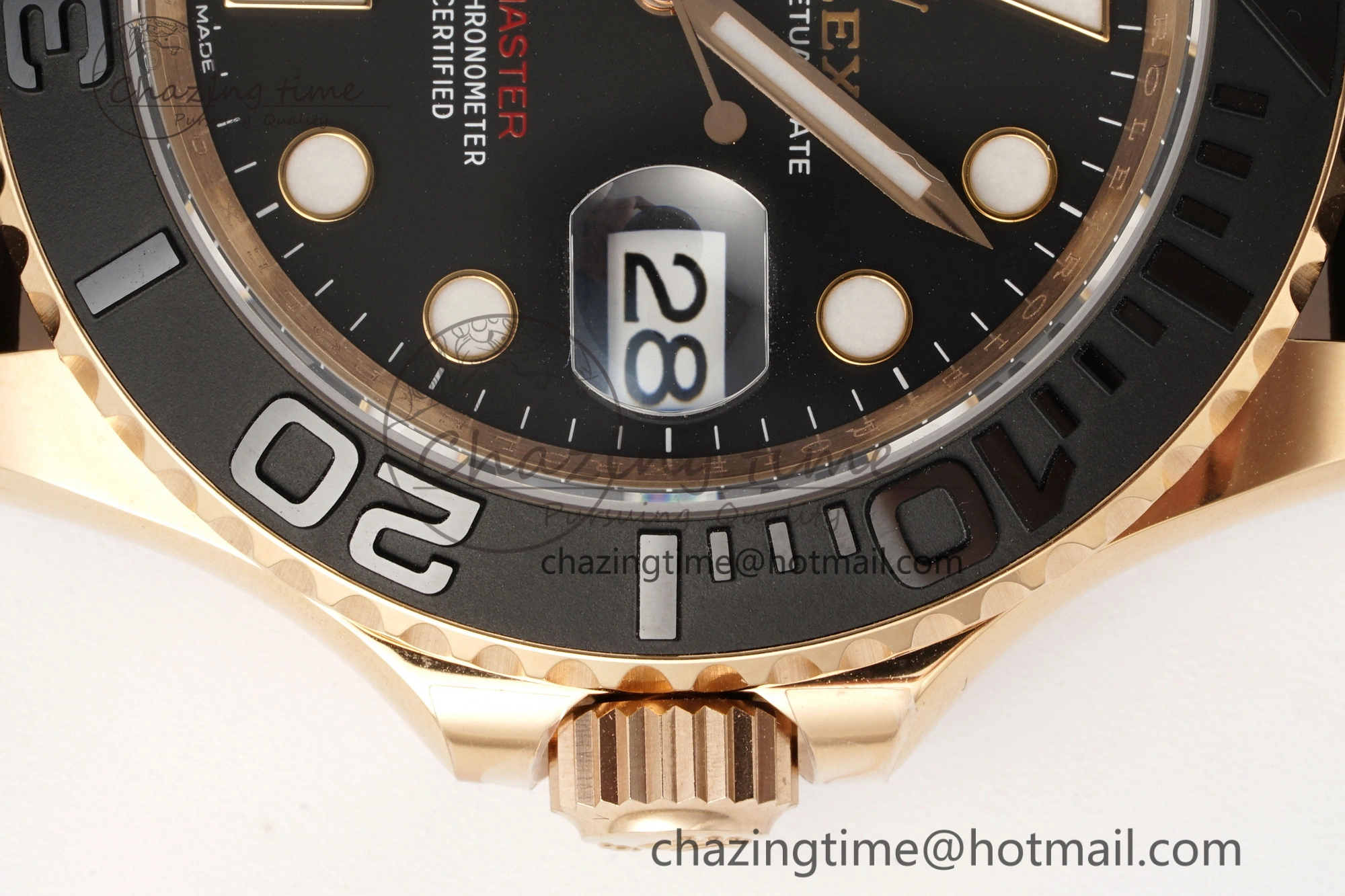 Yacht-Master 126655 C+F 1:1 Best Edition Black Ceramic Bezel on Oysterflex Rubber Strap VR3235