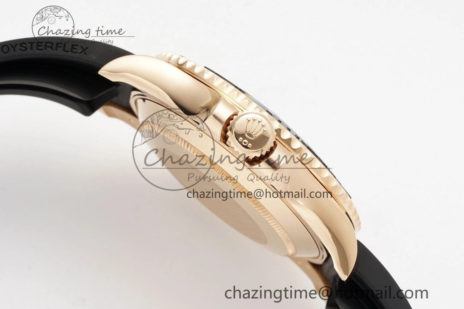 Yacht-Master 126655 C+F 1:1 Best Edition Black Ceramic Bezel on Oysterflex Rubber Strap VR3235