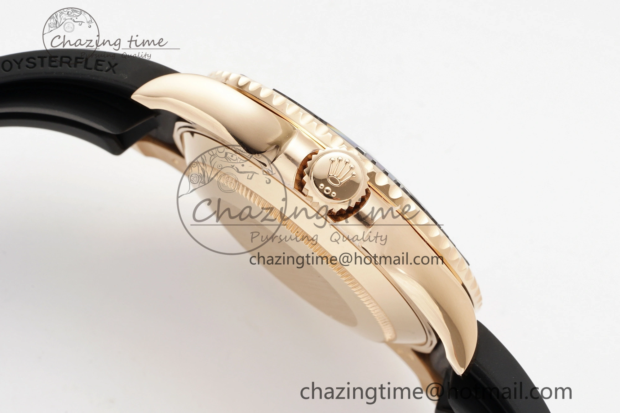 Yacht-Master 126655 C+F 1:1 Best Edition Black Ceramic Bezel on Oysterflex Rubber Strap VR3235