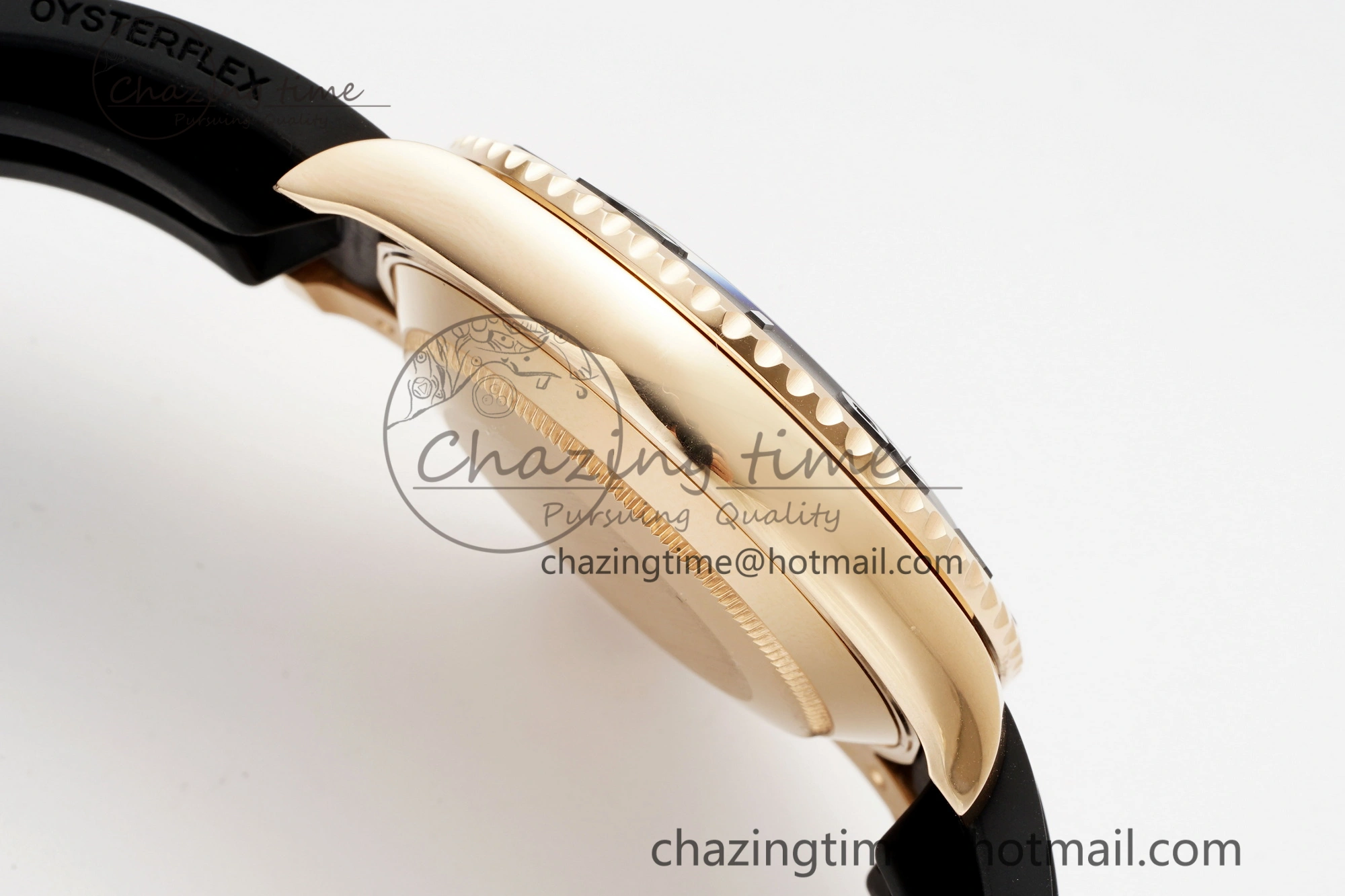 Yacht-Master 126655 C+F 1:1 Best Edition Black Ceramic Bezel on Oysterflex Rubber Strap VR3235