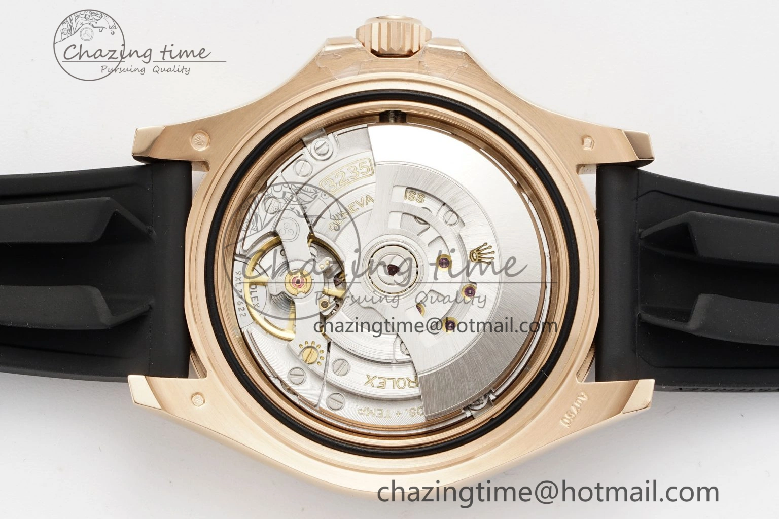 Yacht-Master 126655 C+F 1:1 Best Edition Black Ceramic Bezel on Oysterflex Rubber Strap VR3235