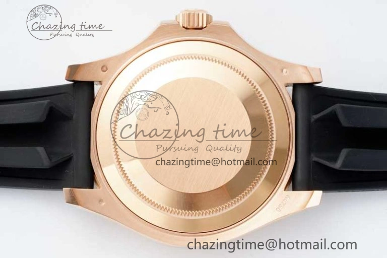 Yacht-Master 126655 Clean 1:1 Best Edition Black Ceramic Bezel on Oysterflex Strap VR3235