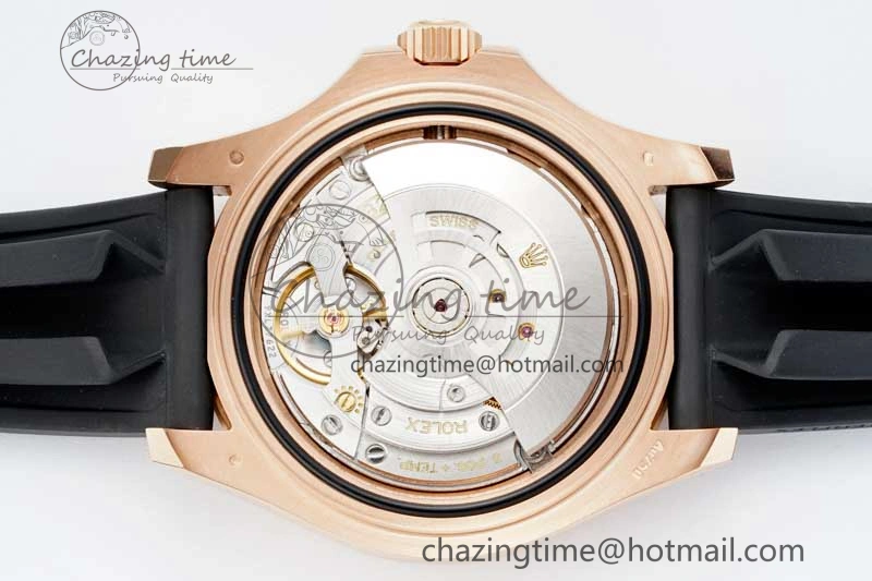 Yacht-Master 126655 Clean 1:1 Best Edition Black Ceramic Bezel on Oysterflex Strap VR3235