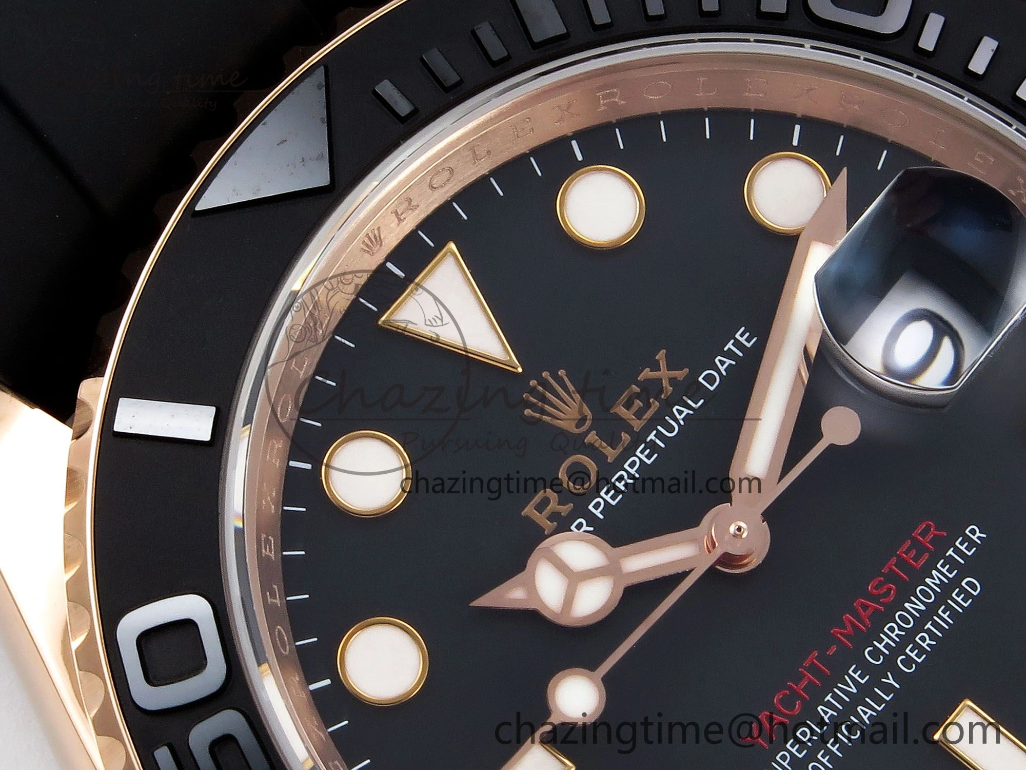 Yacht-Master 126655 HGF 904L Steel 1:1 Best Edition Black Dial on Oysterflex Strap VR3235