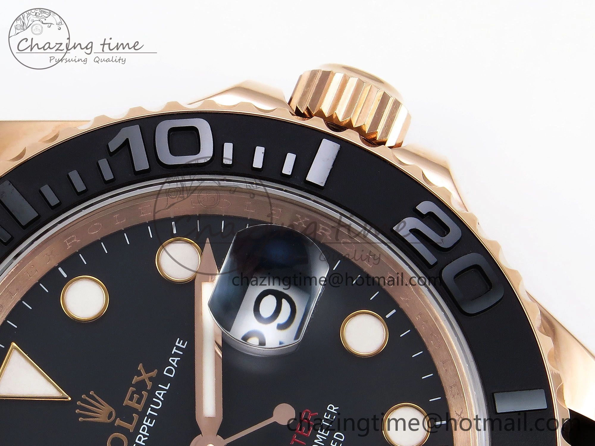 Yacht-Master 126655 HGF 904L Steel 1:1 Best Edition Black Dial on Oysterflex Strap VR3235