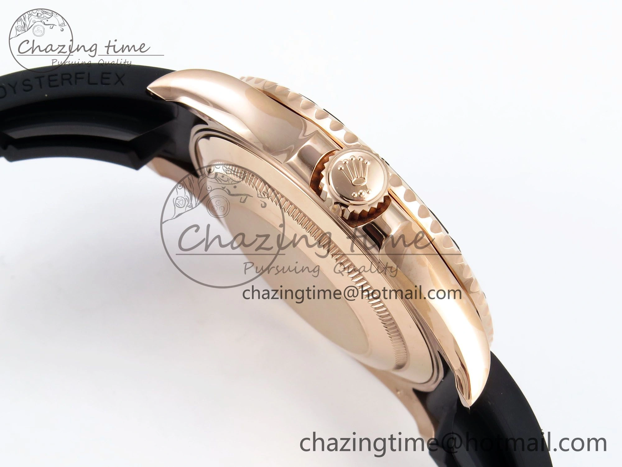 Yacht-Master 126655 HGF 904L Steel 1:1 Best Edition Black Dial on Oysterflex Strap VR3235