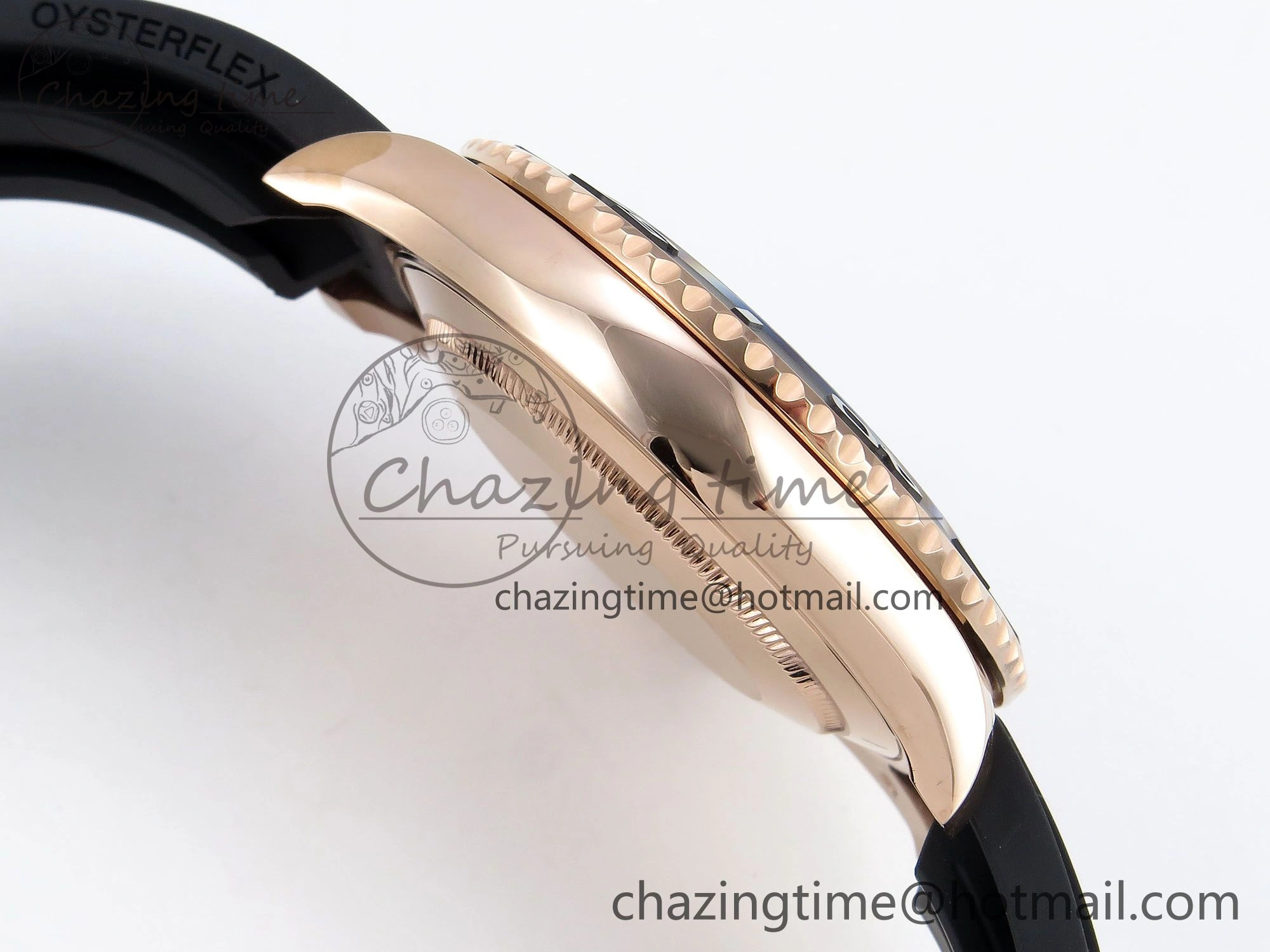 Yacht-Master 126655 HGF 904L Steel 1:1 Best Edition Black Dial on Oysterflex Strap VR3235
