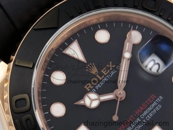 Yacht-Master 126655 KF 1:1 Best Edition RG Wrapped on Oysterflex Strap VR3235 (Gen Weight)