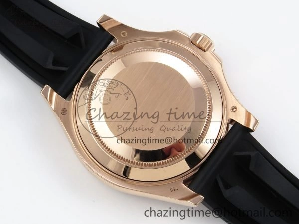 Yacht-Master 126655 KF 1:1 Best Edition Rainbow Bezel RG Wrapped on Oysterflex Strap VR3235 (Gen Weight)