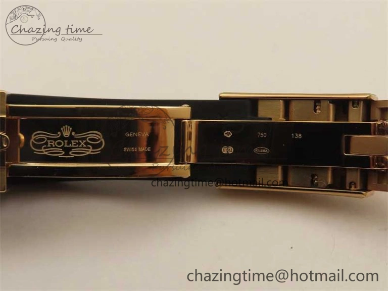 Yacht-Master 126655 RG 3EF 1:1 Best Edition Black Ceramic Bezel on Black Rubber Strap VS3235