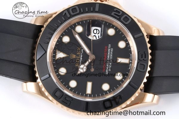 Yacht-Master 126655 VSF 1:1 Best Edition Black Ceramic Bezel on Oysterflex Rubber Strap VS3235