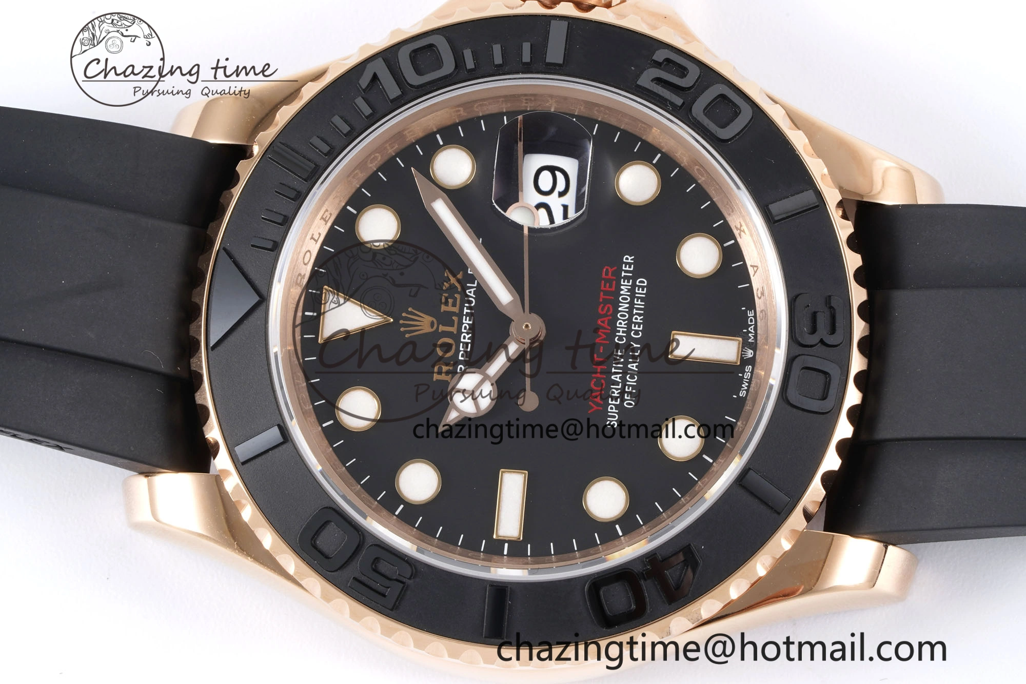 Yacht-Master 126655 VSF 1:1 Best Edition Black Ceramic Bezel on Oysterflex Rubber Strap VS3235